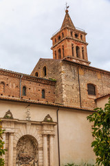 Italy, Central Italy, Lazio, Tivoli. Church of Santa Maria Maggiore. Bell Tower.