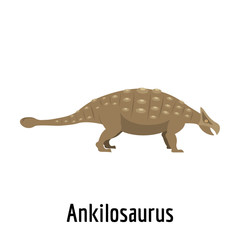 Ankilosaurus icon. Flat illustration of ankilosaurus vector icon for web.