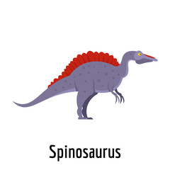 Obraz na płótnie Canvas Spinosaurus icon. Flat illustration of spinosaurus vector icon for web.