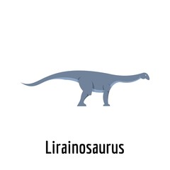 lirainosaurus icon. Flat illustration of lirainosaurus vector icon for web.