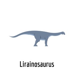 Obraz premium lirainosaurus icon. Flat illustration of lirainosaurus vector icon for web.