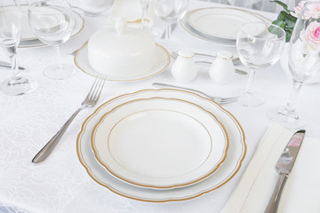 Table with table setting