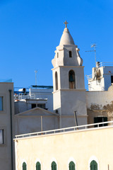 Italy, Foggia, Apulia, SE Italy, Gargano National Park,Vieste. Church Bell tower.