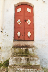 Italy, SE Italy, Ostuni. Old town door. The "White City."