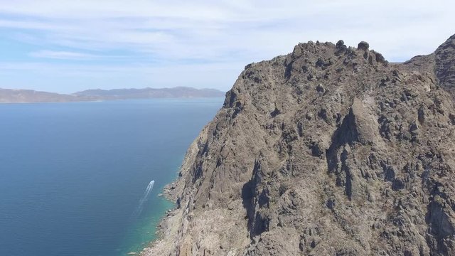 Aerial shots from La Paz bay, Baja California Sur, Mexico.