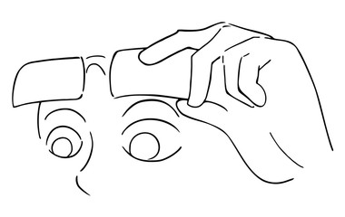 face looking illustration