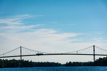 Obraz premium Thousand Islands Bridge Silhouette