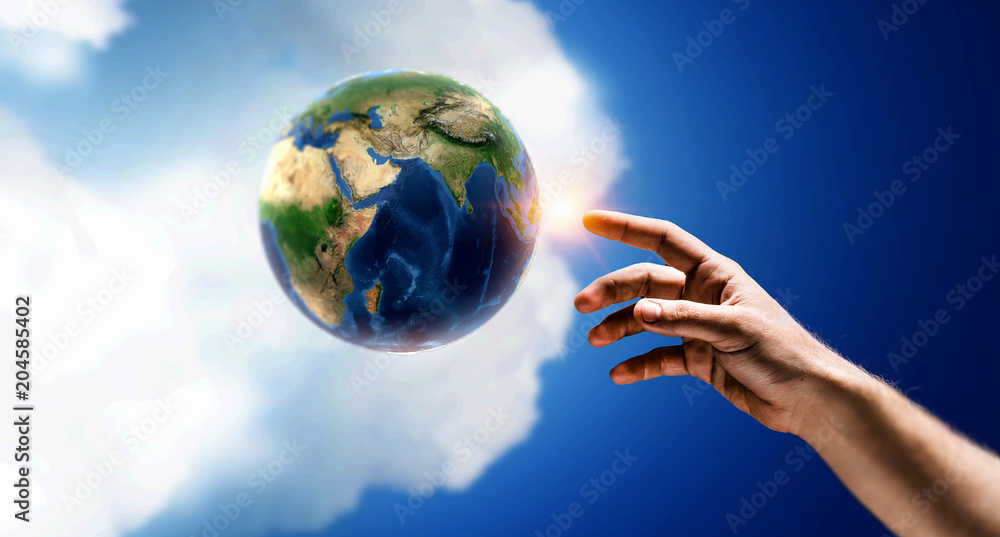 Canvas Prints idea of earth creation