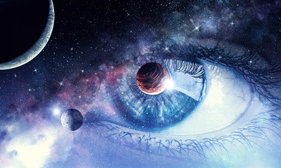 Space abstract backdrop