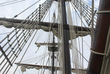 Obraz premium vintage pirate ship