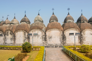 Fototapeta premium 108 Shiva Temples of Kalna, Burdwan