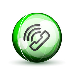 Phone support call center button