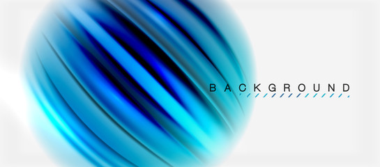 Blurred fluid colors background, abstract waves lines, vector illustration