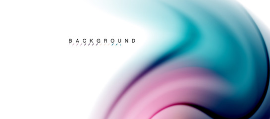 Swirl fluid flowing colors motion effect, holographic abstract background