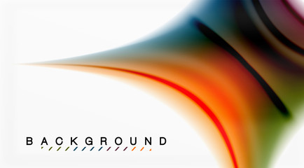 Swirl fluid flowing colors motion effect, holographic abstract background