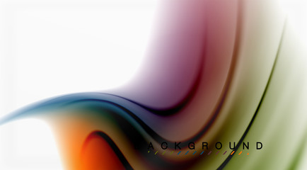 Swirl fluid flowing colors motion effect, holographic abstract background