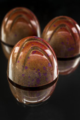Individual handcrafted organic chocolates and pralines 