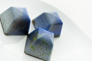 Individual handcrafted chocolates and pralines 