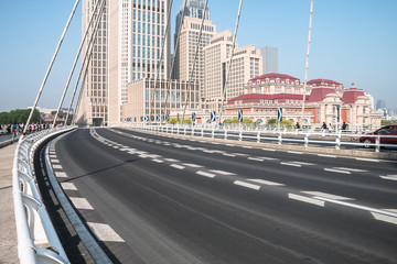 Fototapeta premium City Road in Tianjin, China