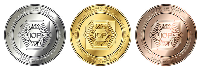  Internet of People (IOP) coin set.