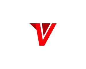 v letter logo