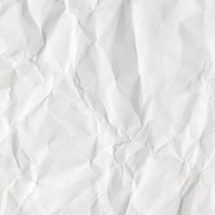White background paper with old surface. Texture crumpled.
