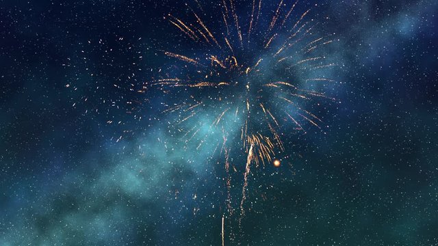 星空に咲く花火