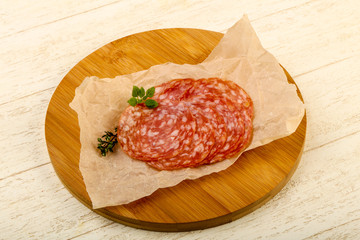 Sliced salami