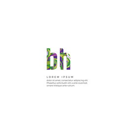 Initial BH Colorful Logo Design. Can be adapt to Corporate identity, logo, icon, symbol and brand identity.