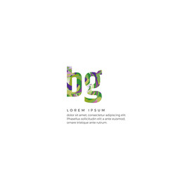 Initial BG Colorful Logo Design. Can be adapt to Corporate identity, logo, icon, symbol and brand identity.
