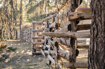 Wooden fence