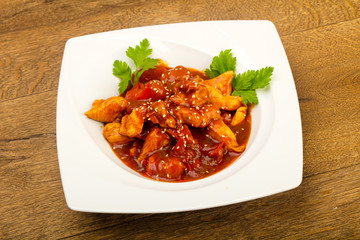 Chicken with teriyaki