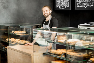 Barista portrait indoors