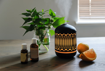 Ultrasonic aroma diffuser.