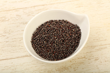 Fototapeta na wymiar Black mustard seeds