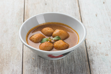 fish ball curry popular asian food