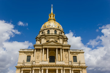 Fototapeta na wymiar Chapel of Saint Louis with dome, Paris, France