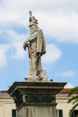 Fototapeta na wymiar SASSARI, SARDEGNA, Statue in Piazza Italia, Sassari, Sardinia, Italy