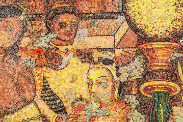 Obraz premium SASSARI, SARDEGNA, Street Mosaic, Sassari, Sardinia, Italy