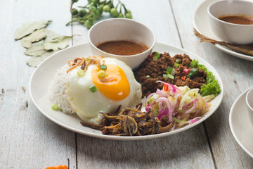 various malaysian rice and dishes