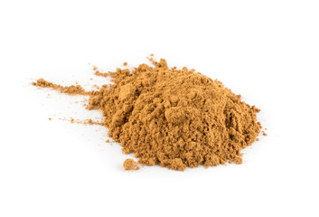 Dry Cinnamon Powder Isolated