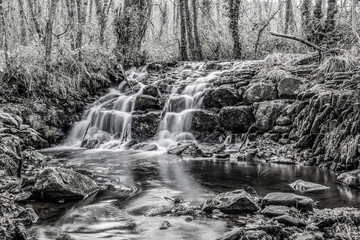 waterfall in a river
