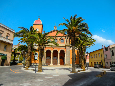 OSCHIRI, SARDEGNA, The parish church dedicated to the Blessed Virgin Mary Immaculate, Oschiri, Sassari, Sardinia, Italy