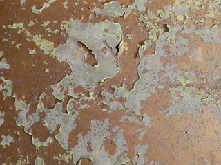 Old rusty metal bronze red texture close up