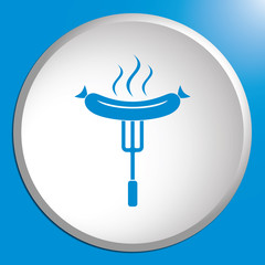 Barbecue sausage icon