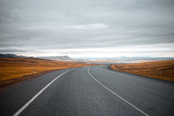 highway in Khakassia, Siberia, Russia