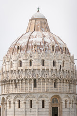 The Pisa Baptistery of St. John, Roman Catholic ecclesiastical building in Pisa, Italy.