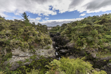 Fototapeta na wymiar Aratiatia Dam on the Waikato River, New Zealand