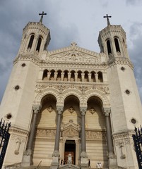 Obraz premium Basilique Notre Dame de Fourvière Lyon