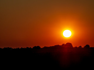 Puesta de sol en Castilla